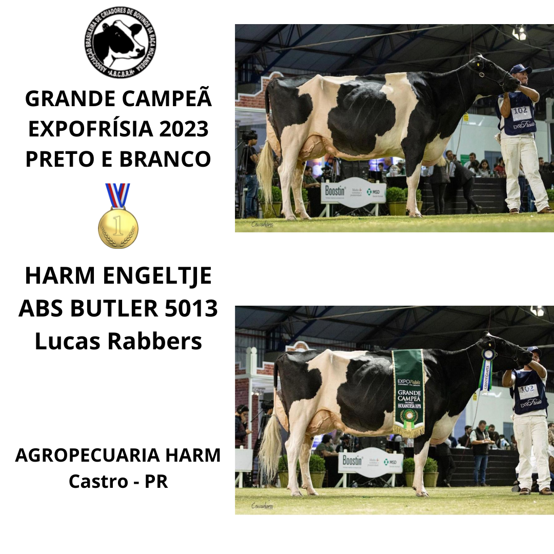 GRANDE CAMPEÃ EXPOFRÍSIA 2023 PRETO E BRANCO