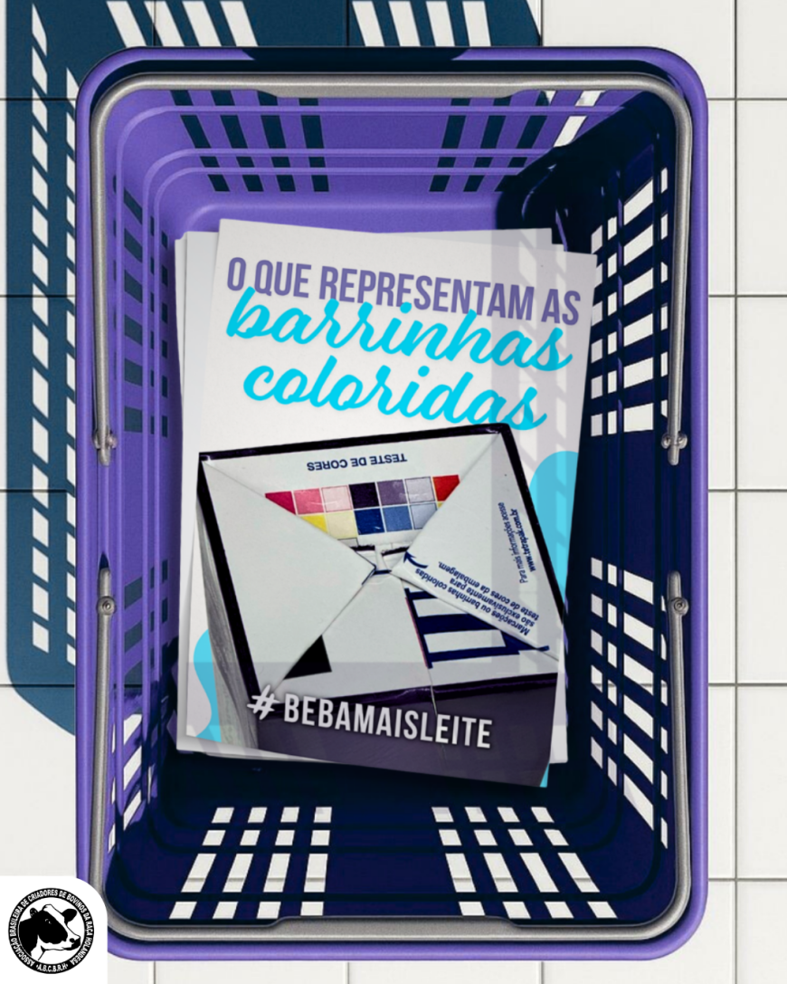 BARRINHAS COLORIDAS NAS CAIXAS DE LEITE